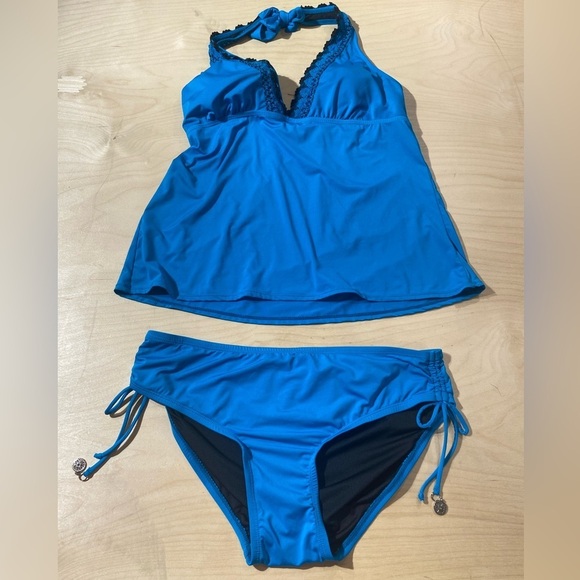 New Directions Two Piece Swim Suit size Large (JI) - Picture 4 of 10